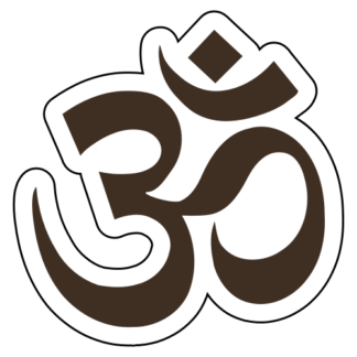 Hinduism Sticker (Brown)